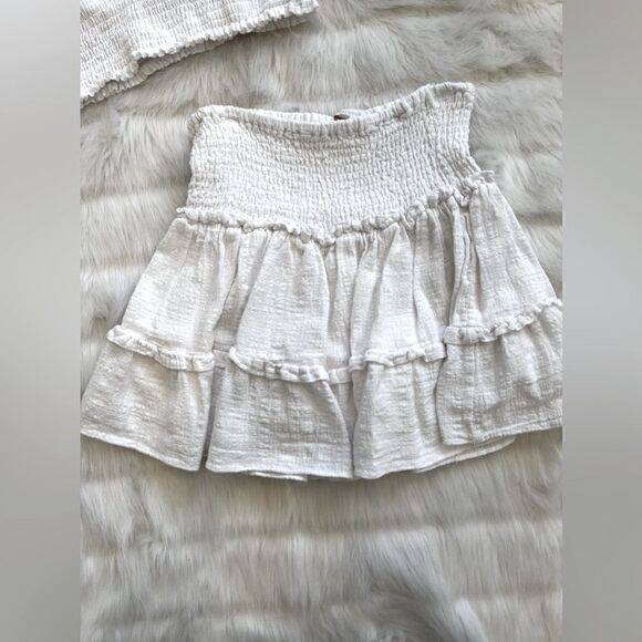 Olivaceous Cotton Tiered Mini Skirt Set (M) - Picture 9 of 13